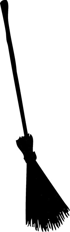 broom clipart silhouette