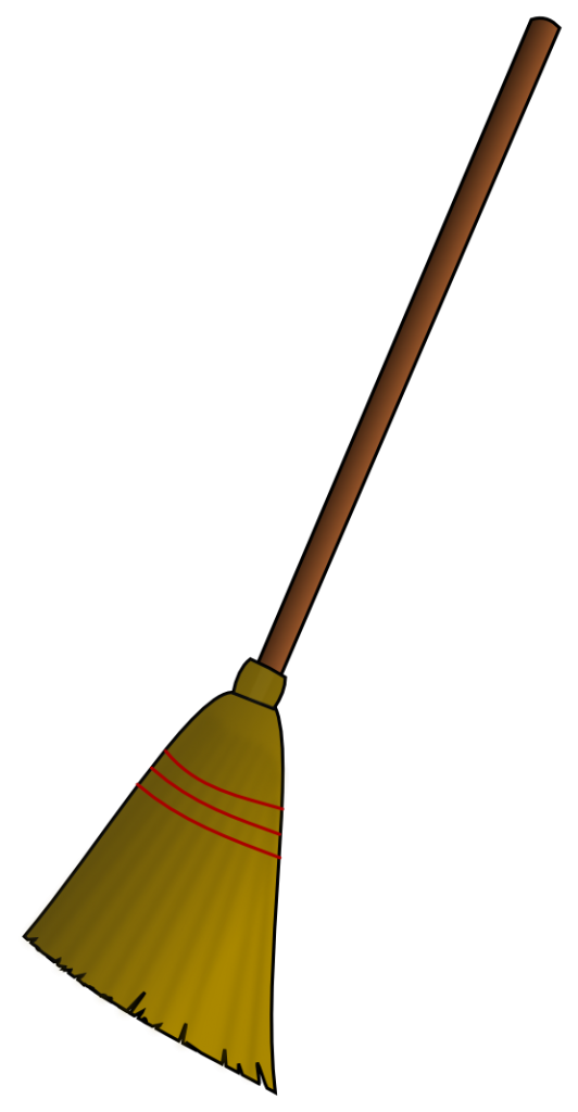 pan clipart broom