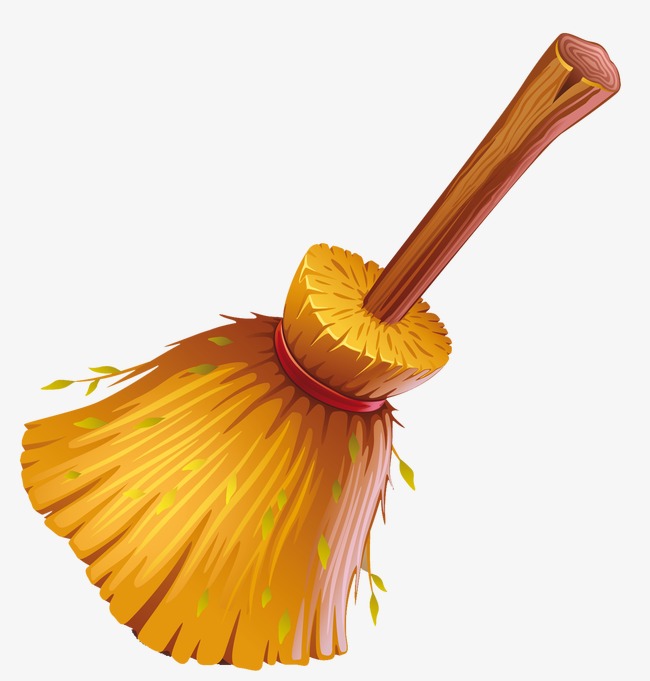 Broom clipart sweeping broom. Sweep the floor clean