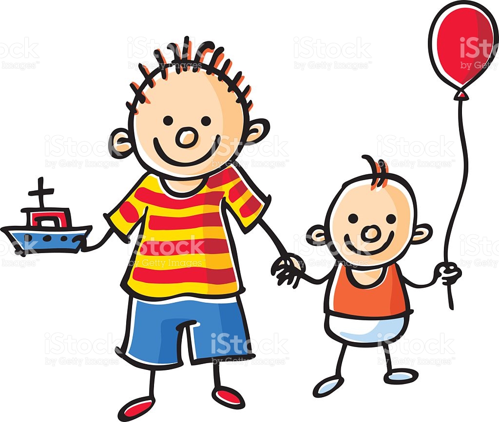 brother clipart 2 child