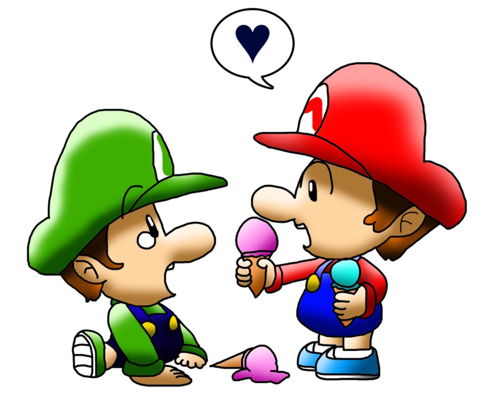 By babyluigionfire on deviantart. Brother clipart brotherly love