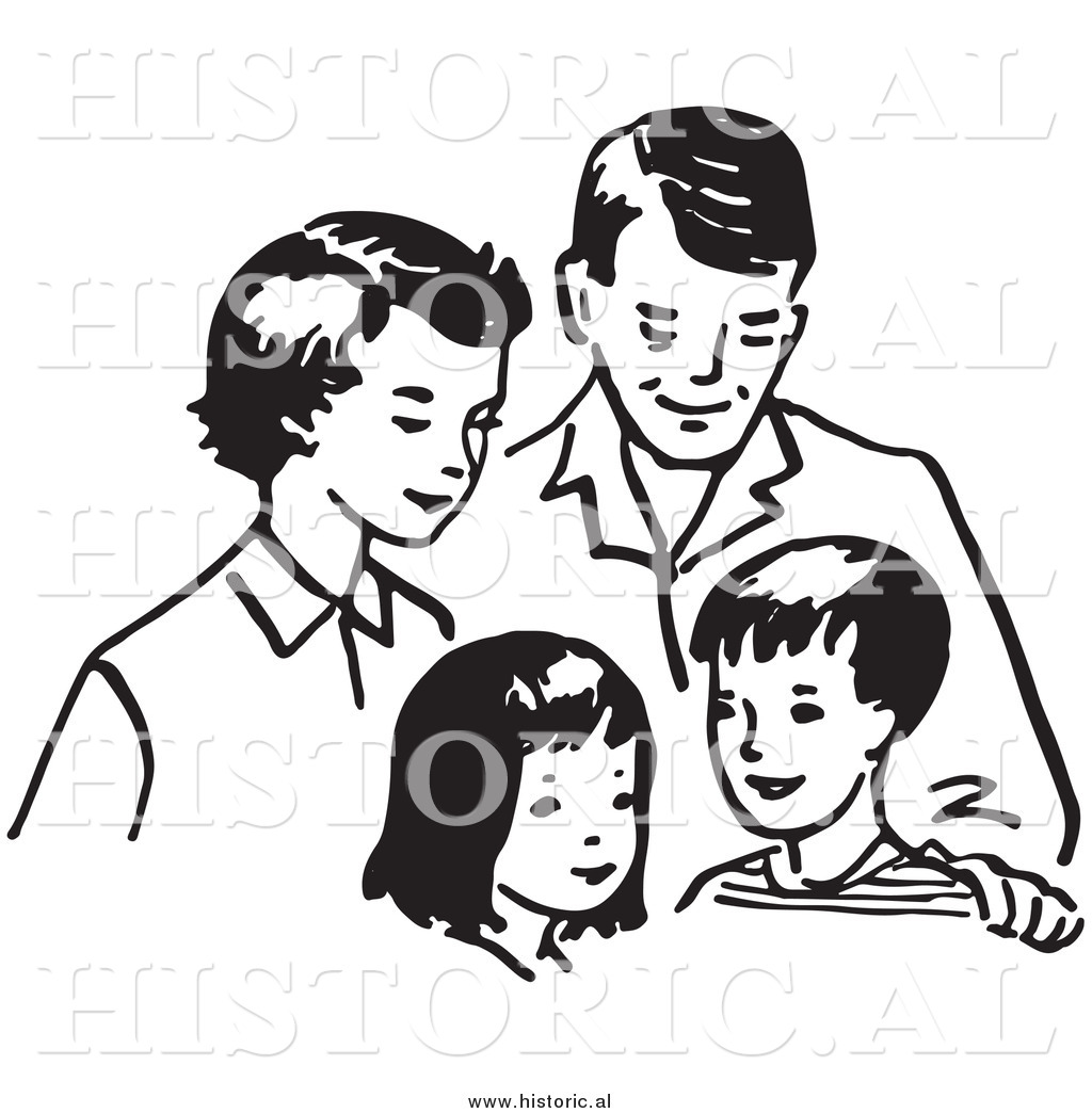 Of a happy family. Brother clipart daughter