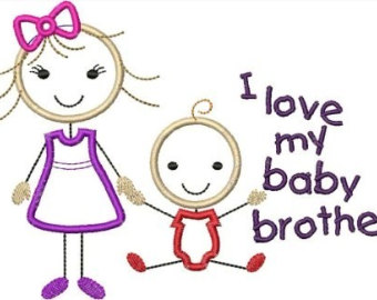 brother clipart my little