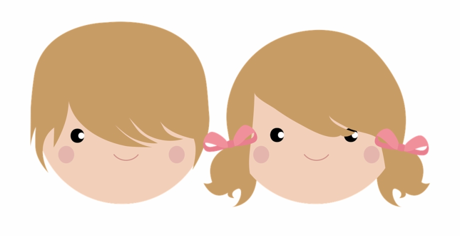 brothers clipart brown hair