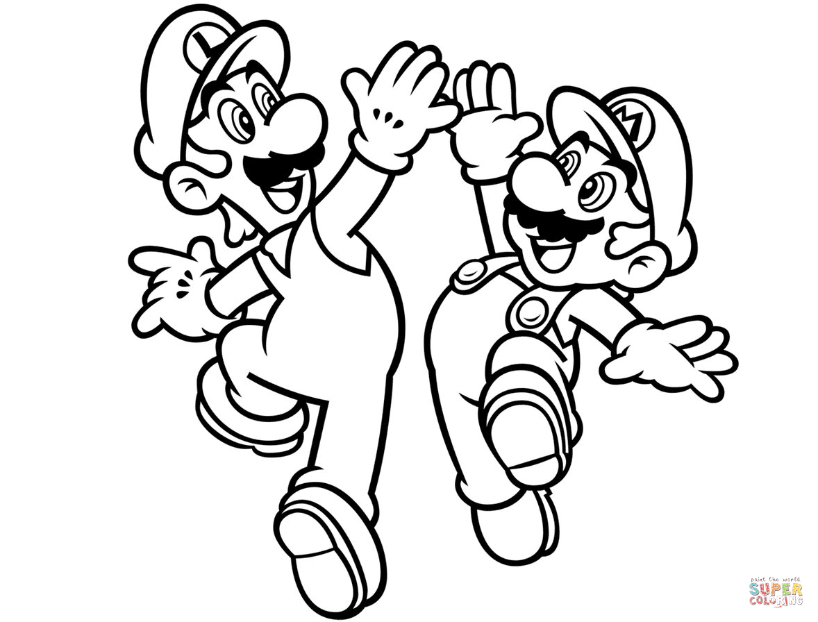 brothers clipart coloring