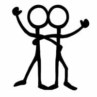 brothers clipart stick figure