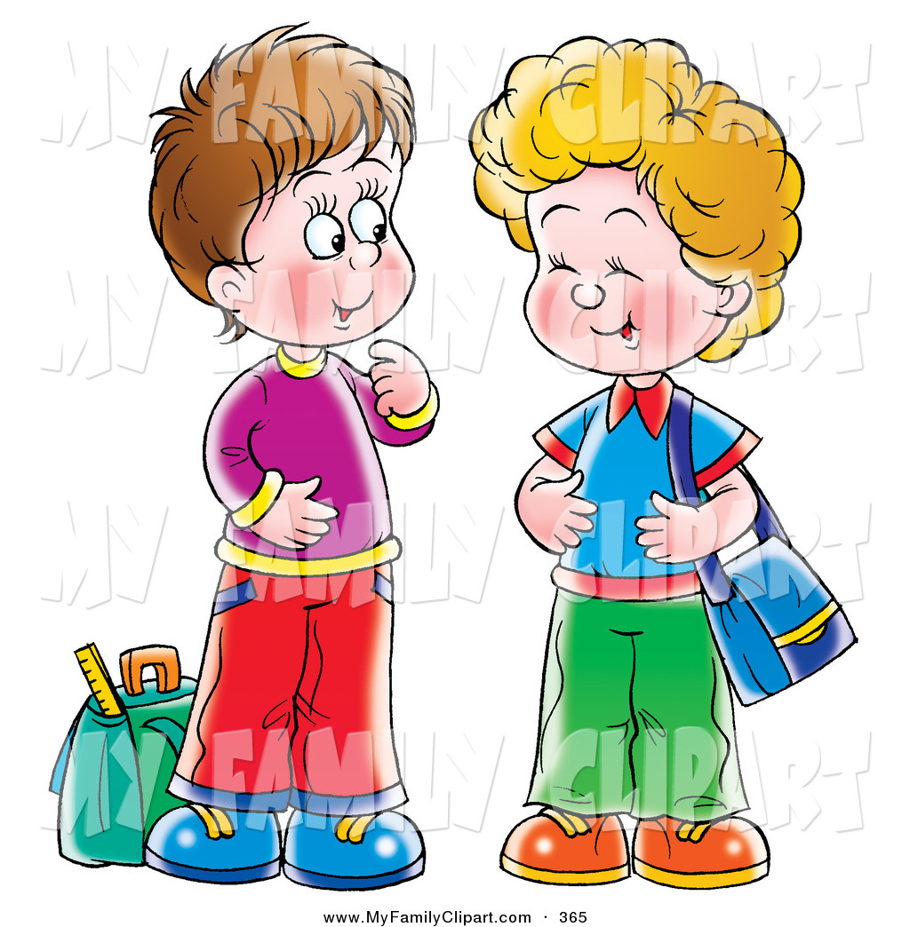 brothers clipart two little