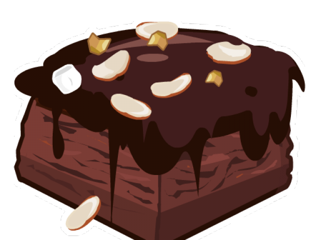 Chocolate dessert free on. Brownie clipart animated