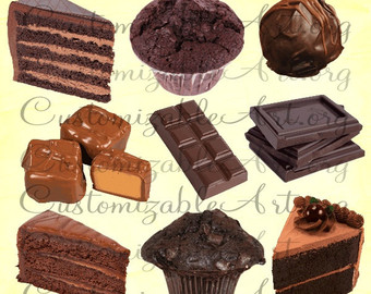 Digital cake clip art. Brownie clipart chocolate slice