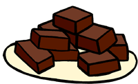 Chocolate mint brownies food. Brownie clipart pan brownie