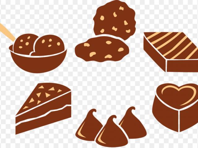 brownie clipart simple chocolate
