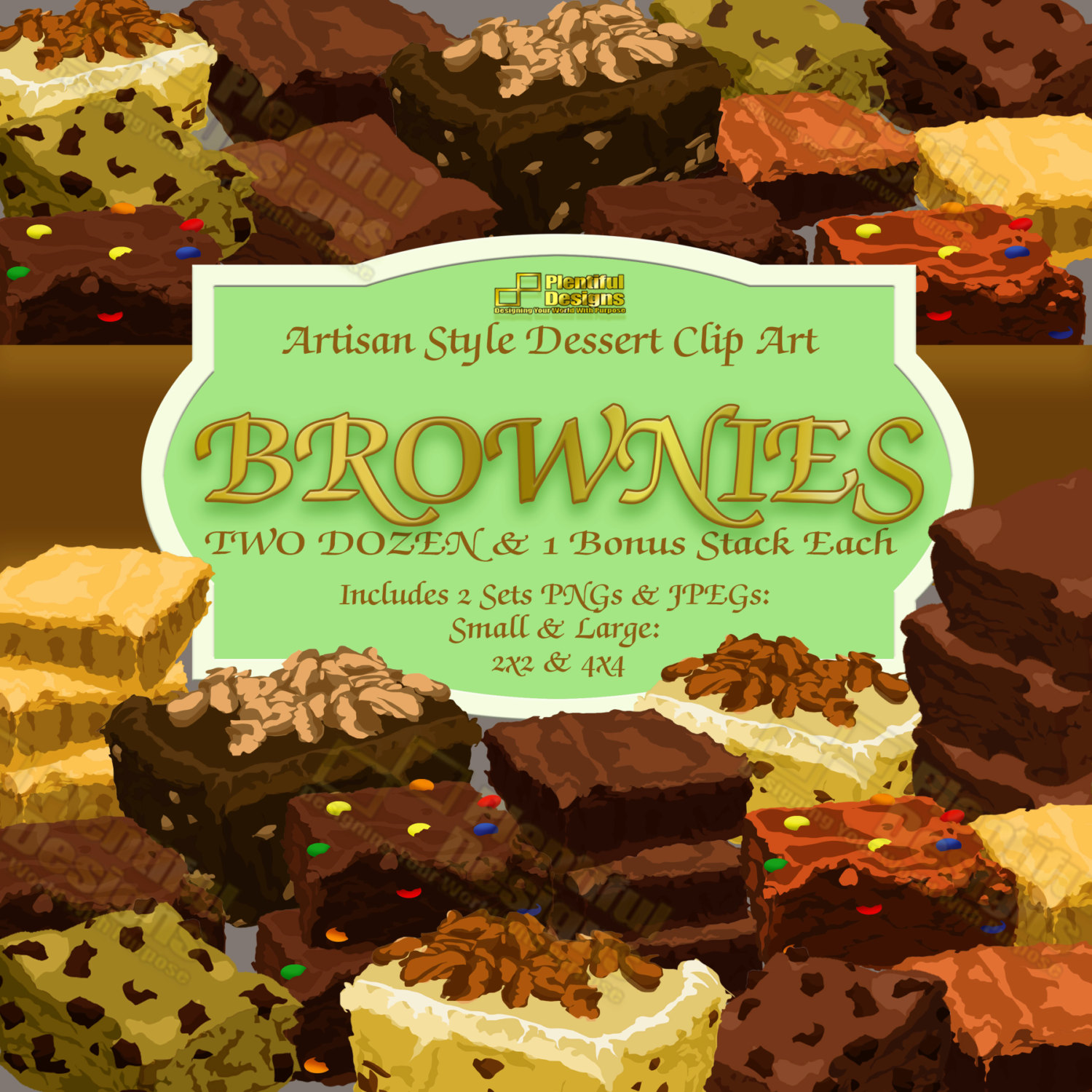 brownies clipart baking brownie