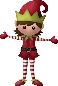 Girl scout brownie elf. Brownies clipart christmas