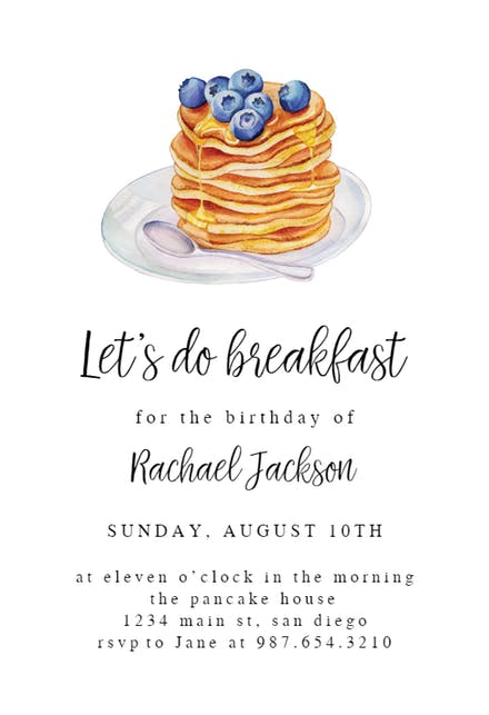 Lunch invitation templates free. Brunch clipart breakfast party