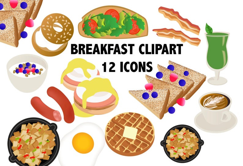 Brunch clipart breakfastclip. Breakfast classic printable icons