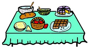 brunch clipart table food