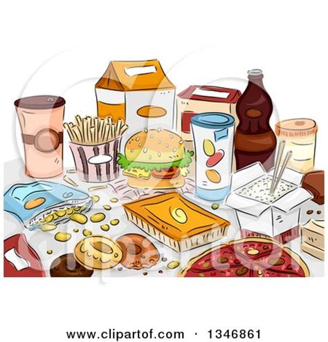 brunch clipart table food