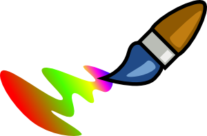 brush clipart coloring