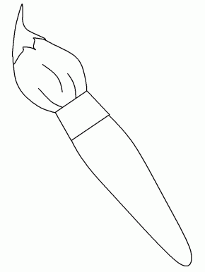 brush clipart coloring