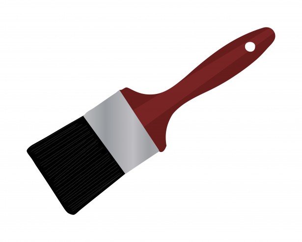 paintbrush clipart wall