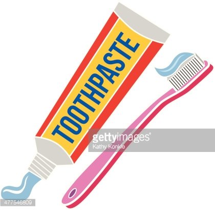 brush clipart tooth paste
