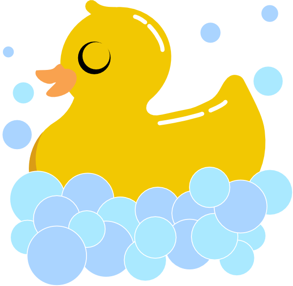 bubbles clipart duck