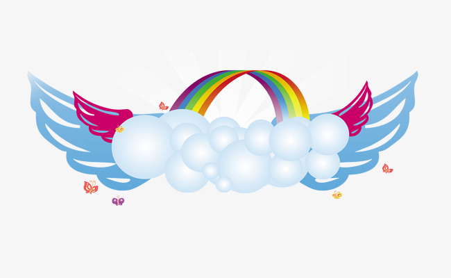 bubble clipart rainbow