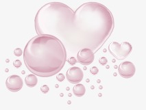 bubbles clipart heart