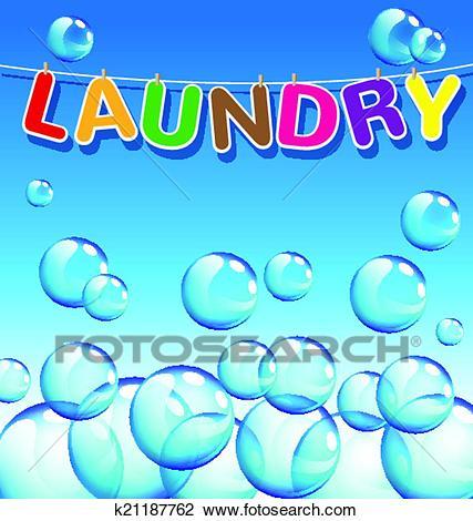 bubbles clipart laundry
