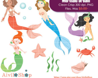 bubbles clipart mermaid