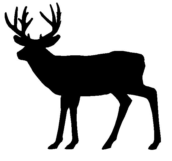 buck clipart black and white