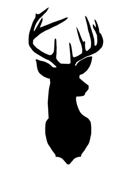 buck clipart black and white