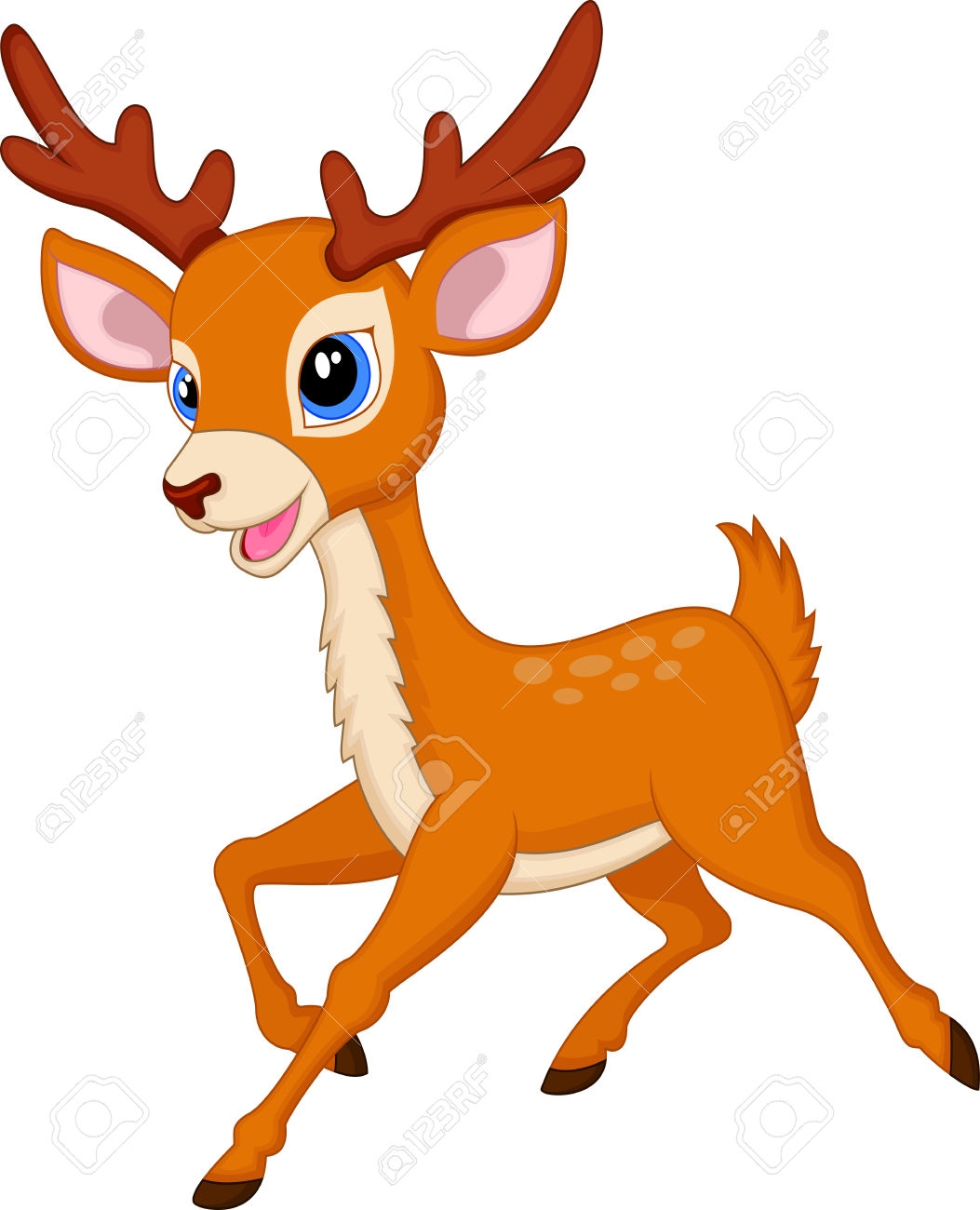 Buck clipart cartoon.  deer clipartlook