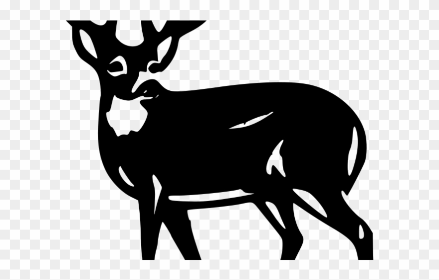 buck clipart deer silhouette