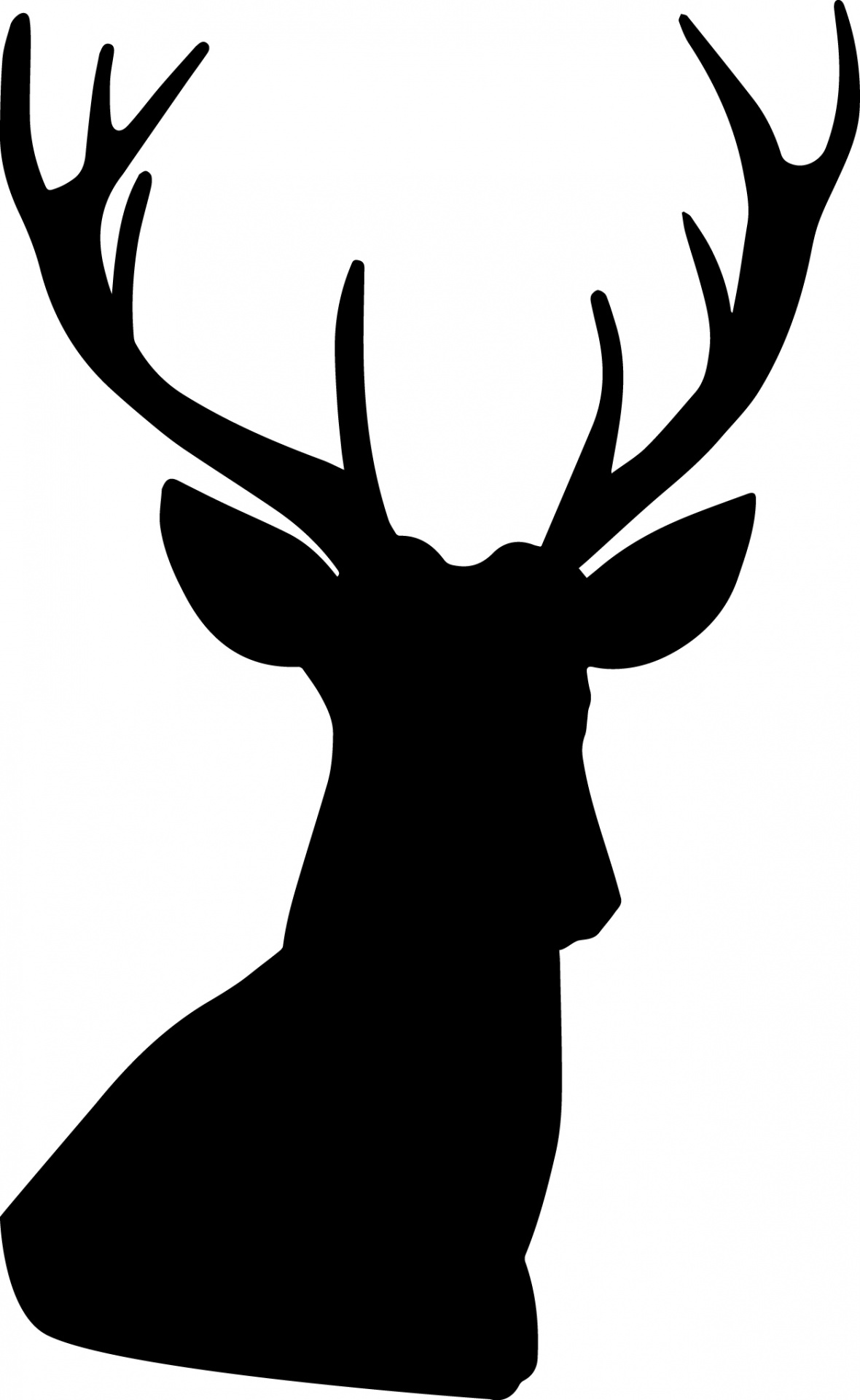 buck clipart deer silhouette