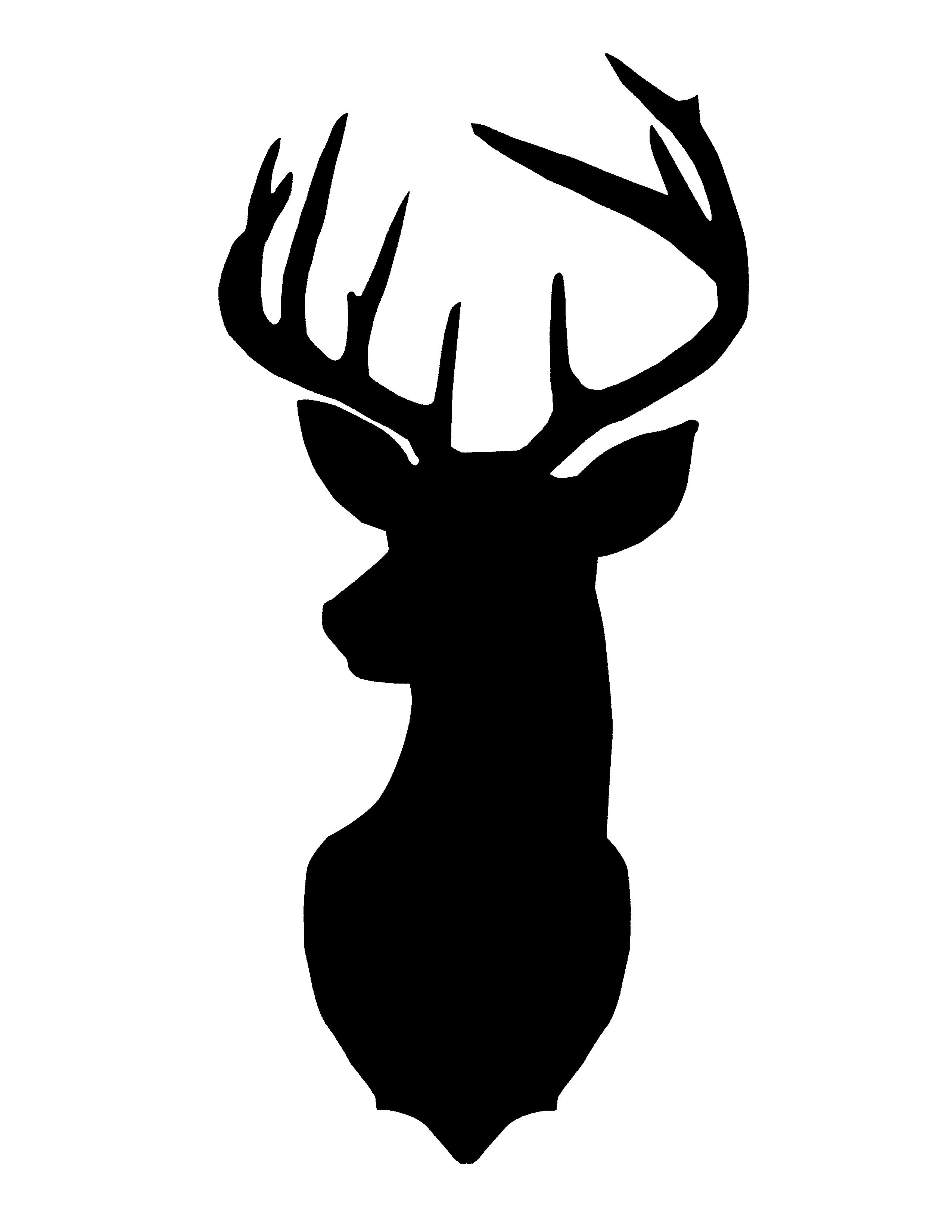 Images of deer head. Buck clipart silhouette