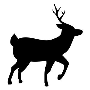 Deer cliparts of free. Buck clipart silhouette