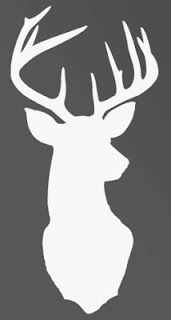 Deer head silhouette free. Buck clipart template
