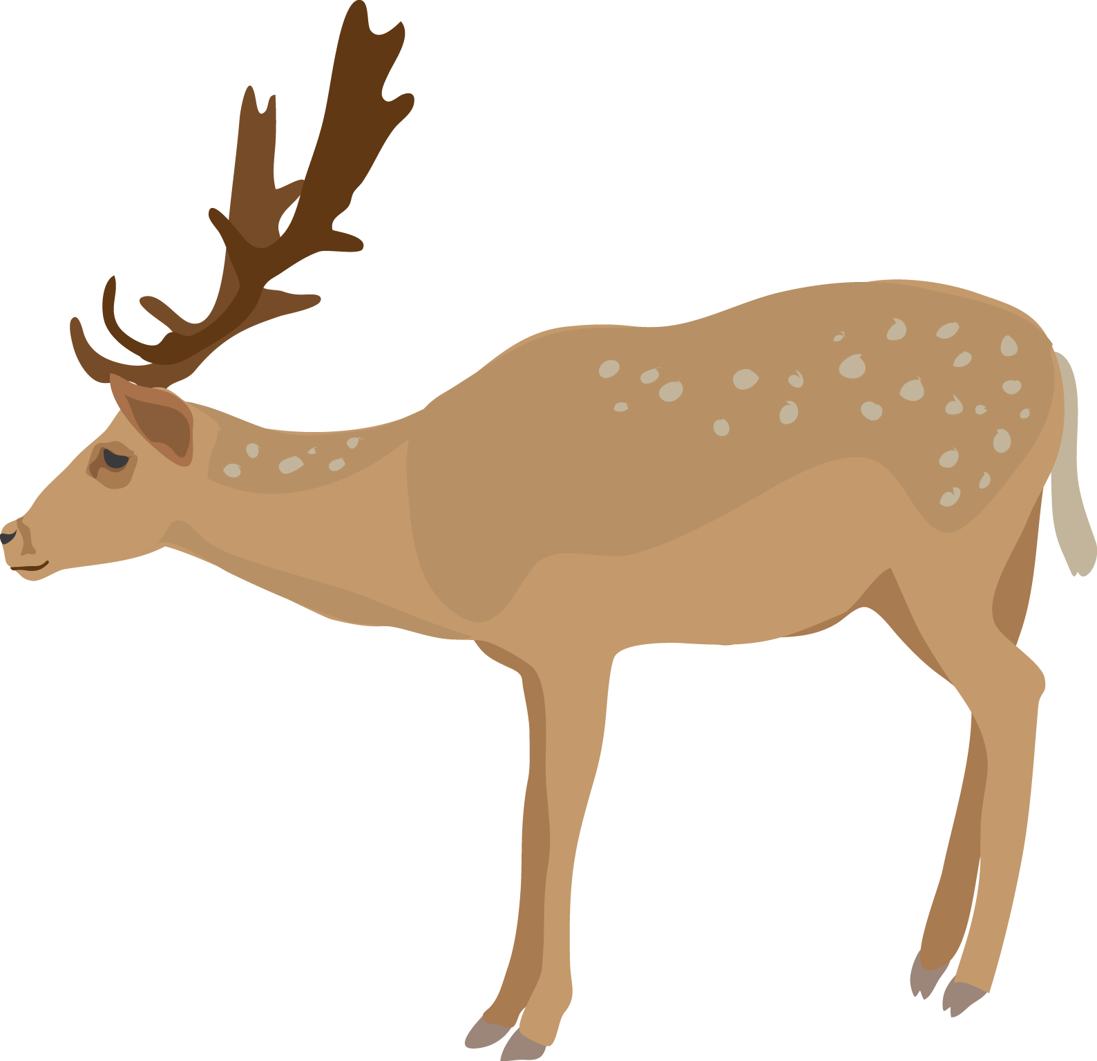 Clipart walking deer.  collection of transparent
