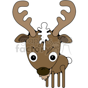 Royalty free deer clip. Buck clipart vector