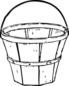 bucket clipart basket