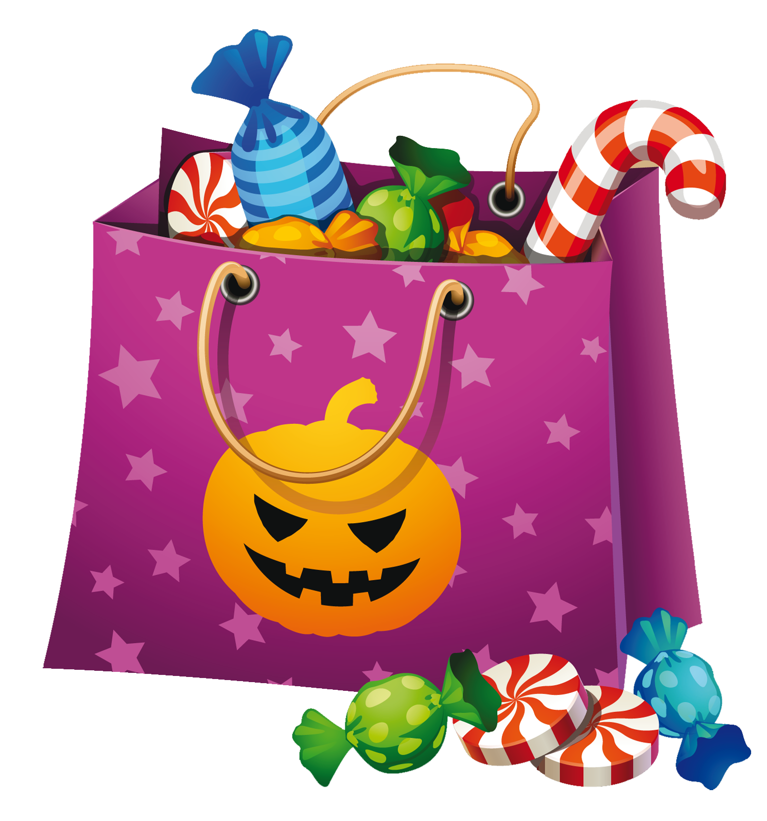  collection of halloween. Pumpkin clipart bag