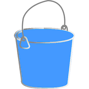 bucket clipart cartoon