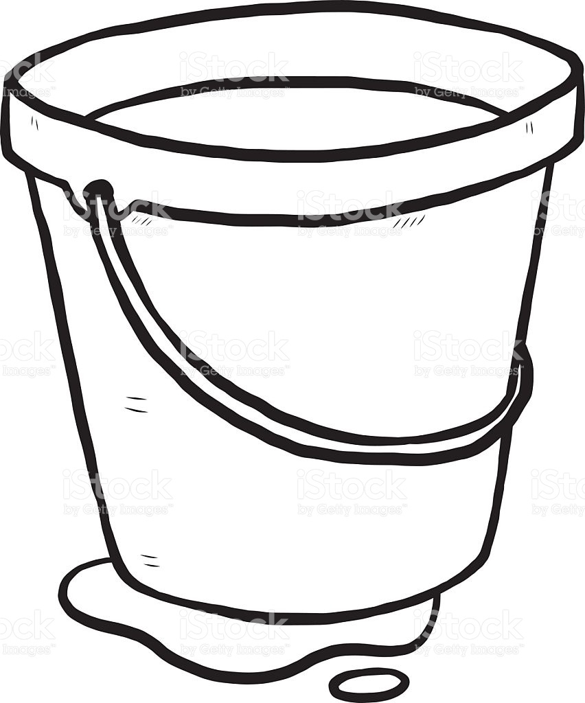bucket clipart draw