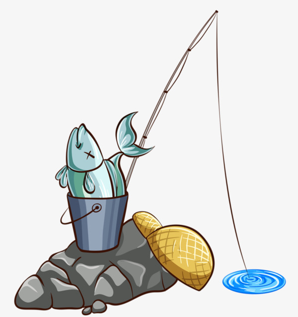 Png material small fish. Bucket clipart fishing