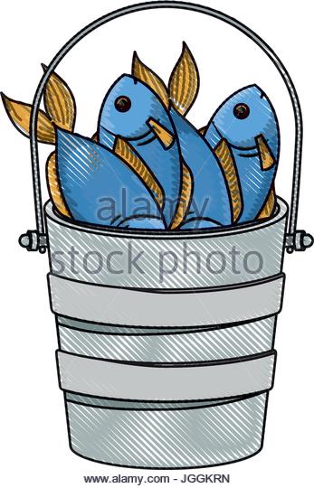 fisherman clipart bucket fish