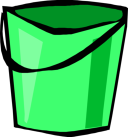 bucket clipart green bucket