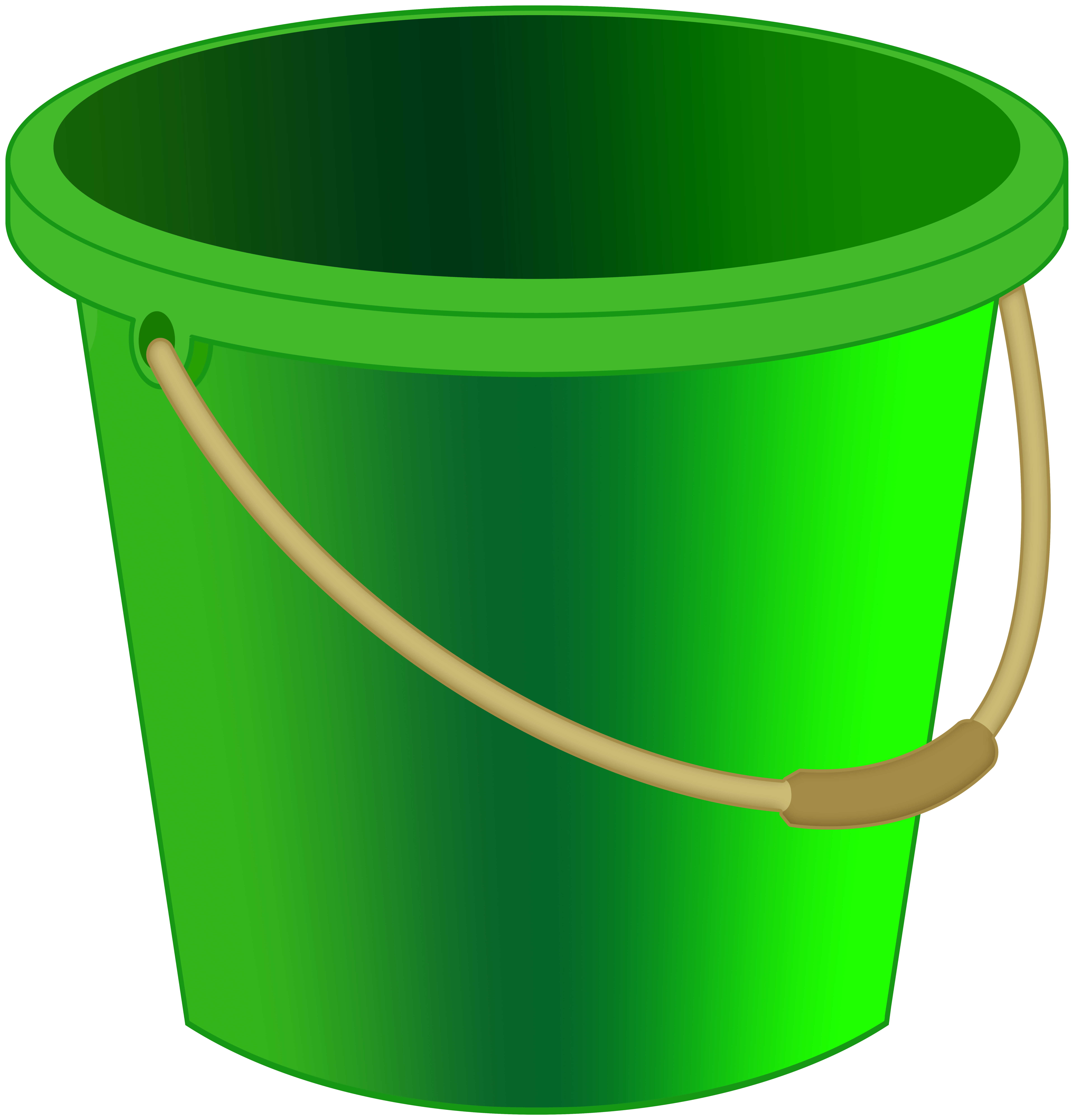 bucket clipart green bucket