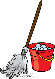 mop clipart soapy water