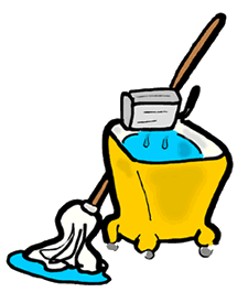 janitor clipart mop bucket
